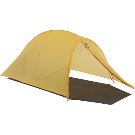 خيمة الدراجات Fly Creek HV UL2: لشخصين، 3 مواسم Big Agnes، أصفر/رمادي