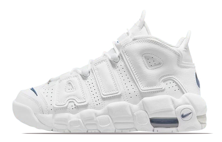 Nike Air More Uptempo White Midnight Navy (GS)