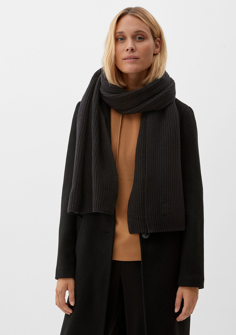 Sliver scarf, black