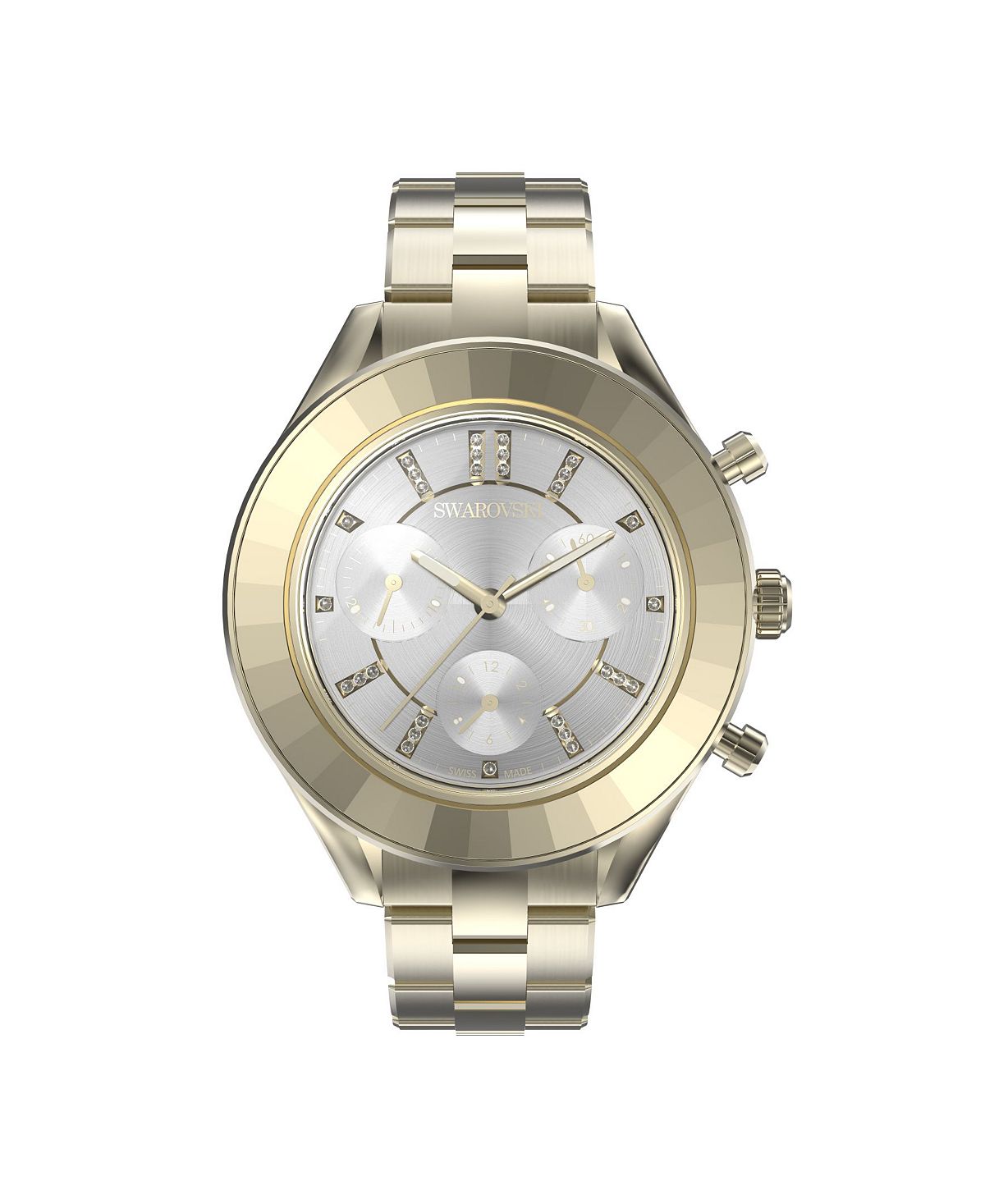 Octea Lux Sport unisex watch with gold bracelet, 37 mm Swarovski, gold