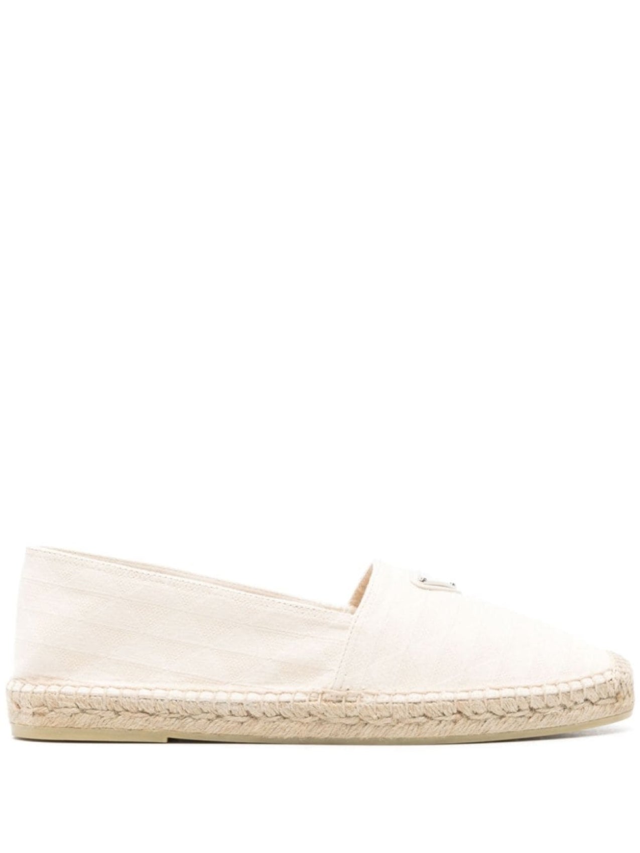 Prada Espadrilles with Logo, Neutral Color