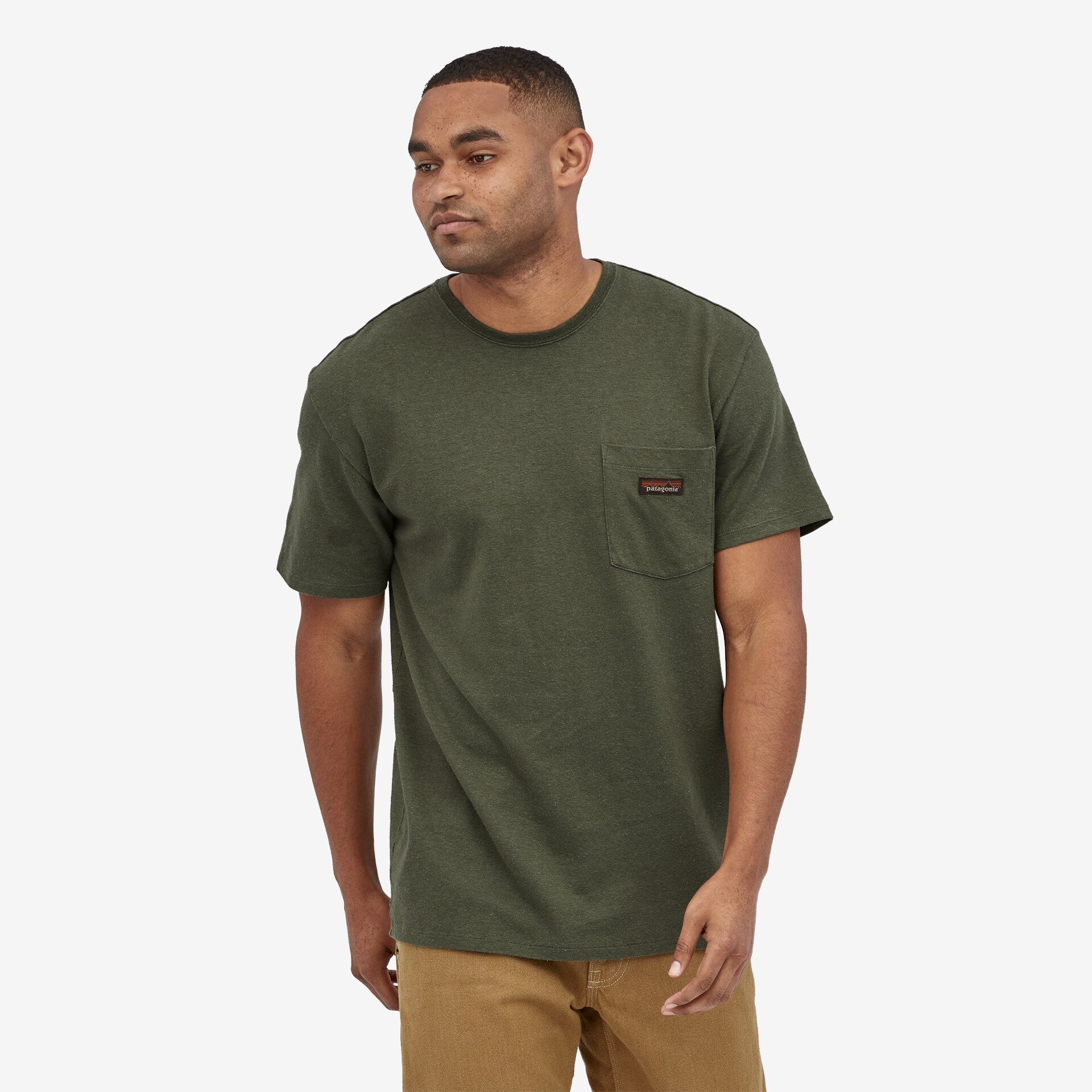 Patagonia Men's Work Pocket T-Shirt in Dried Mango