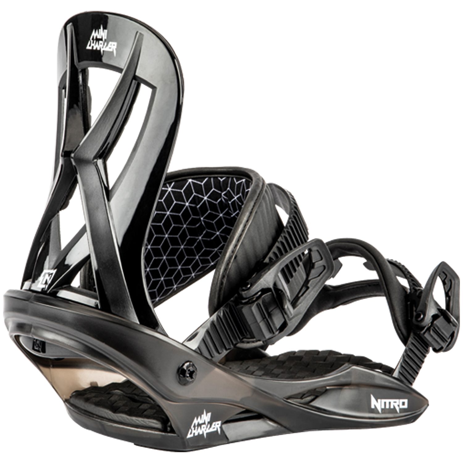 Nitro Mini Charger Snowboard Bindings, Black