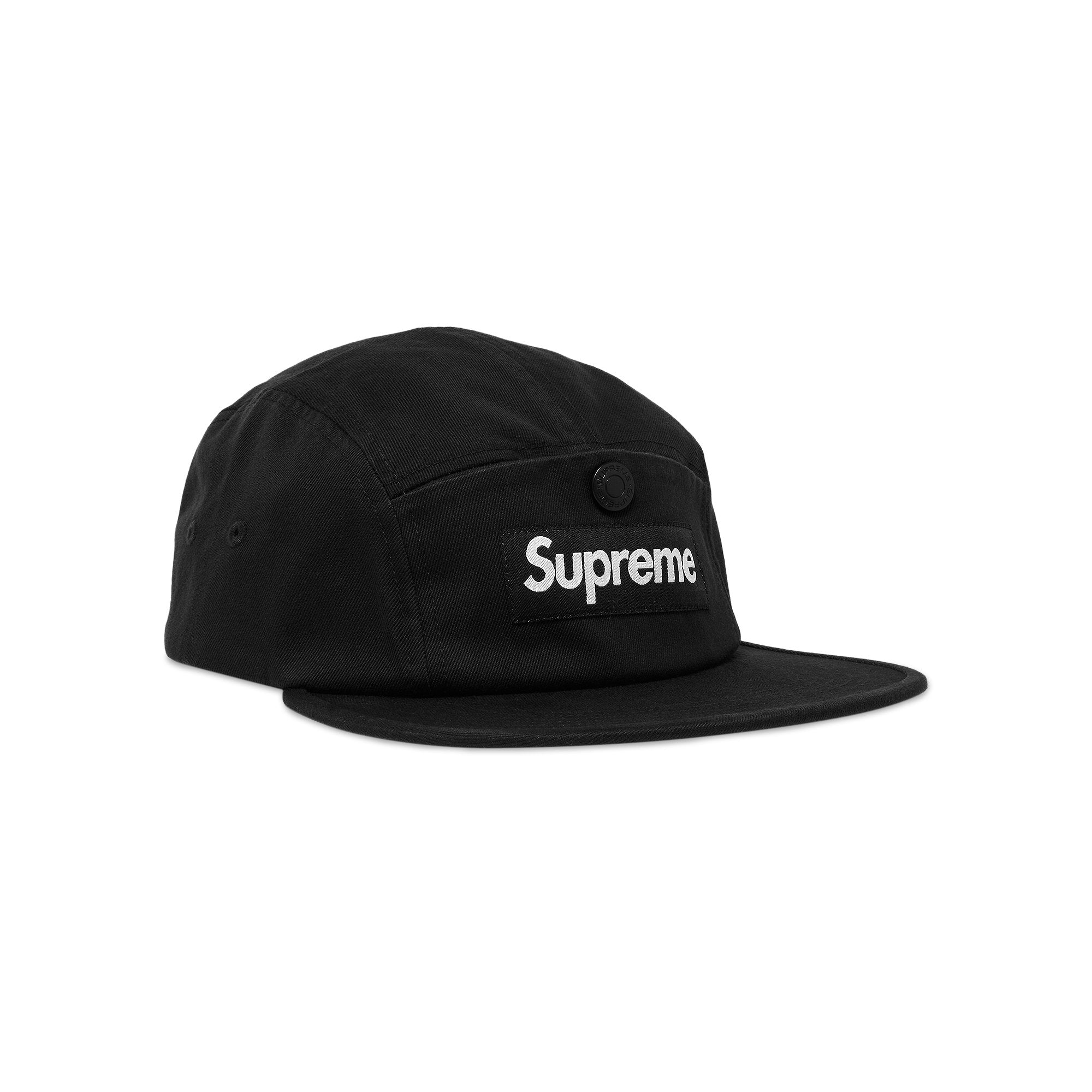 Supreme Snap Pocket Camp Cap, Black