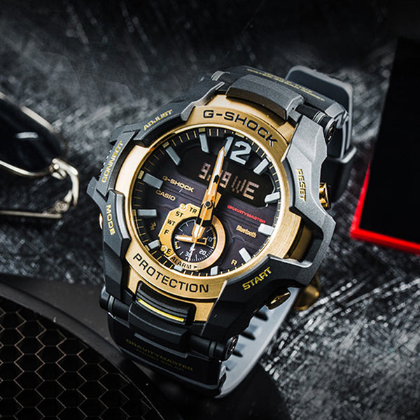 CASIO G-Shock Gravitymaster 'Black Gold' watch, black