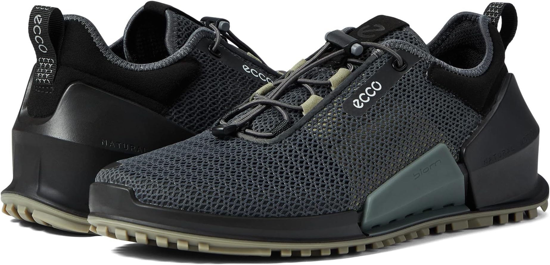 حذاء رياضي Biom 2.0 Breathru من ECCO Sport، بلون مغناطيس/أسود/فيتيفر