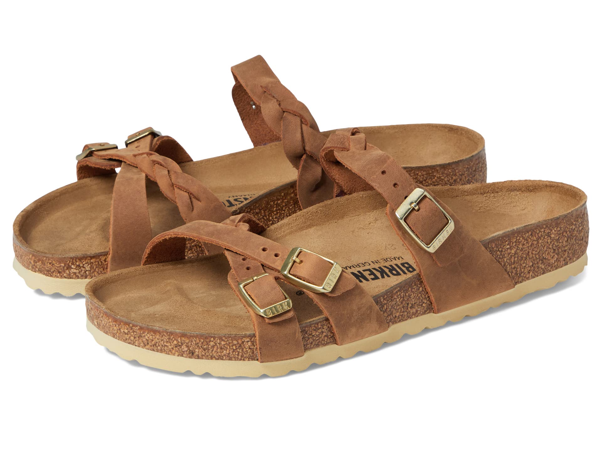 Birkenstock Franca Braid Sandals - Oiled Leather