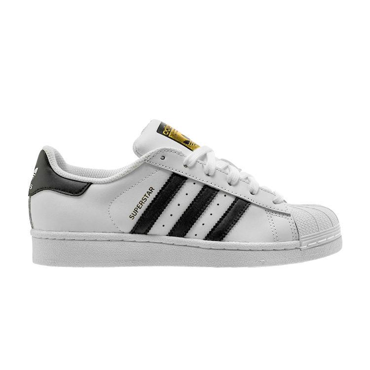 حذاء رياضي Adidas Superstar J 'White Core Black' باللون الأبيض