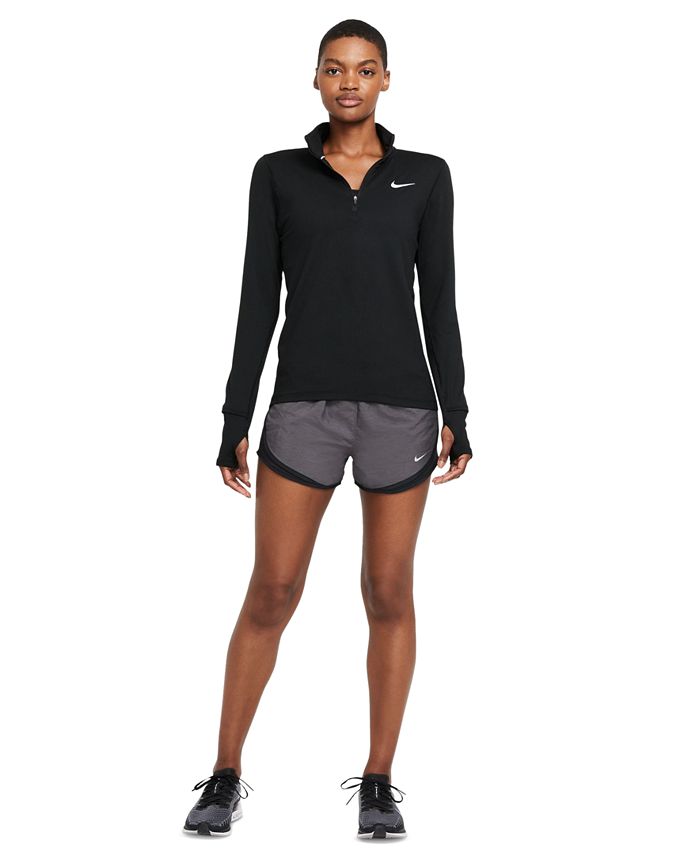 Nike Women's Tempo Lined Running Shorts in Black Heather