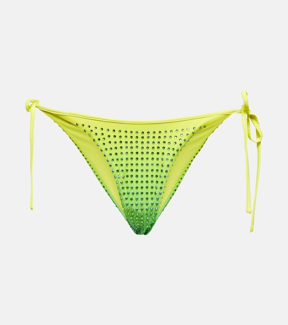 SELF-PORTRAIT embellished bikini bottom, green