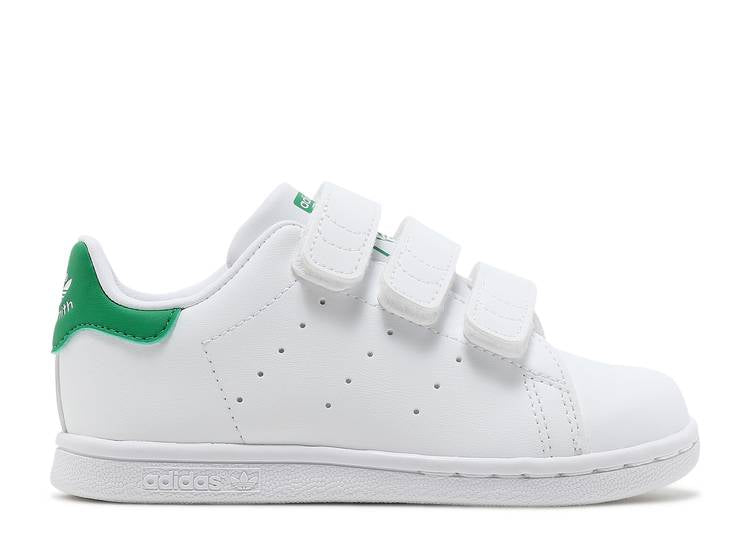 حذاء رياضي Adidas STAN SMITH PRIMEGREEN INFANT 'WHITE GREEN' باللون الأبيض