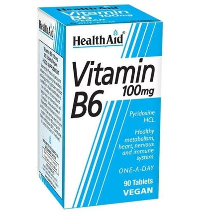 Vitamin B6 100 mg tablets 90, Healthaid