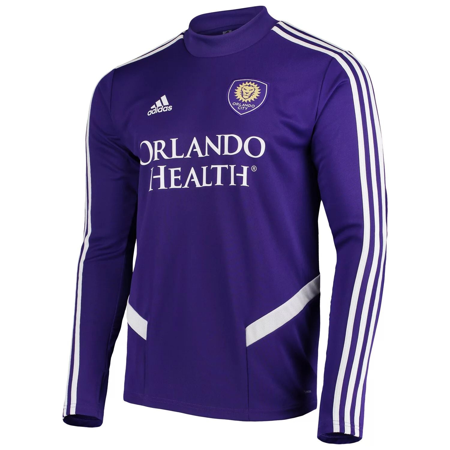 adidas 2019 Orlando City SC Men's Purple Long Sleeve Sports T-Shirt