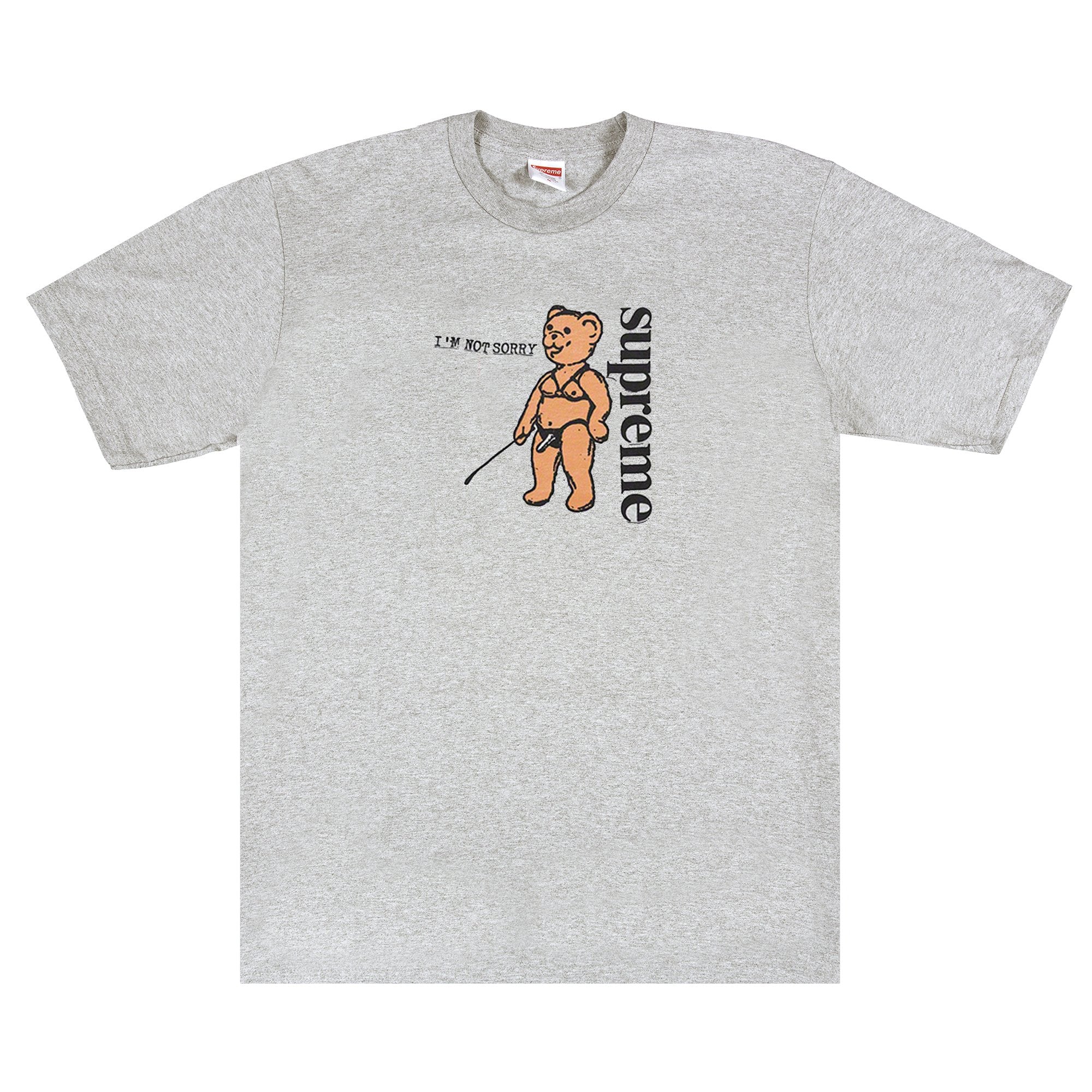 Supreme Not Sorry T-Shirt, Heather Gray