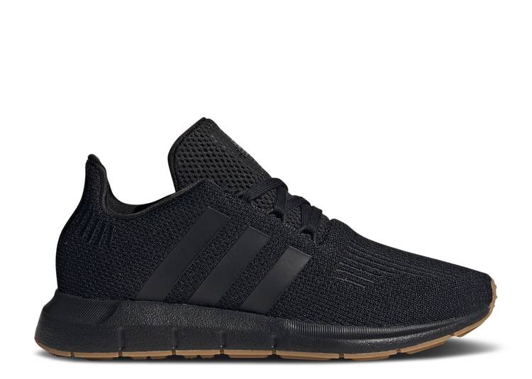 حذاء رياضي Adidas SWIFT RUN 1.0 BIG KID 'BLACK GUM' باللون الأسود