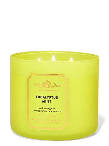 Eucalyptus Mint 3-Wick Candle, 14.5 oz / 411 g, Bath and Body Works