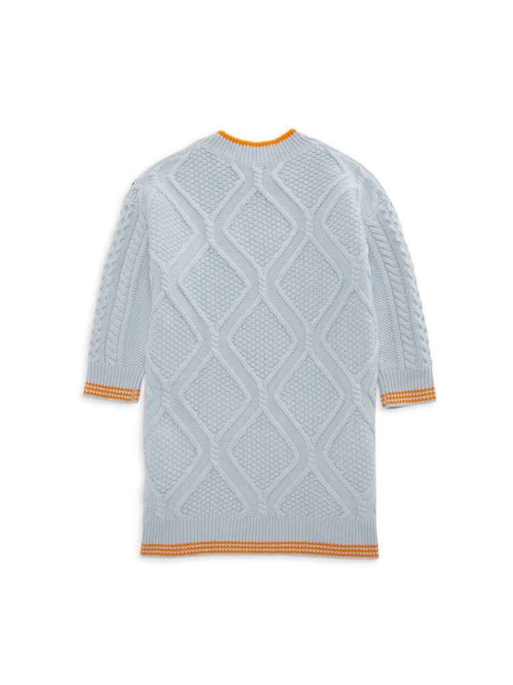 Burberry Baby Children's Wool and Cashmere Pattern Sweater, Light Blue