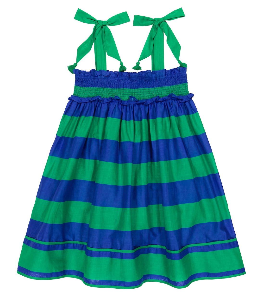 Zimmermann cotton tiggy tiered dress, blue