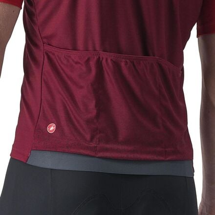 Castelli Men's Unlimited Entrata Jersey, Dark Red/Bordeaux