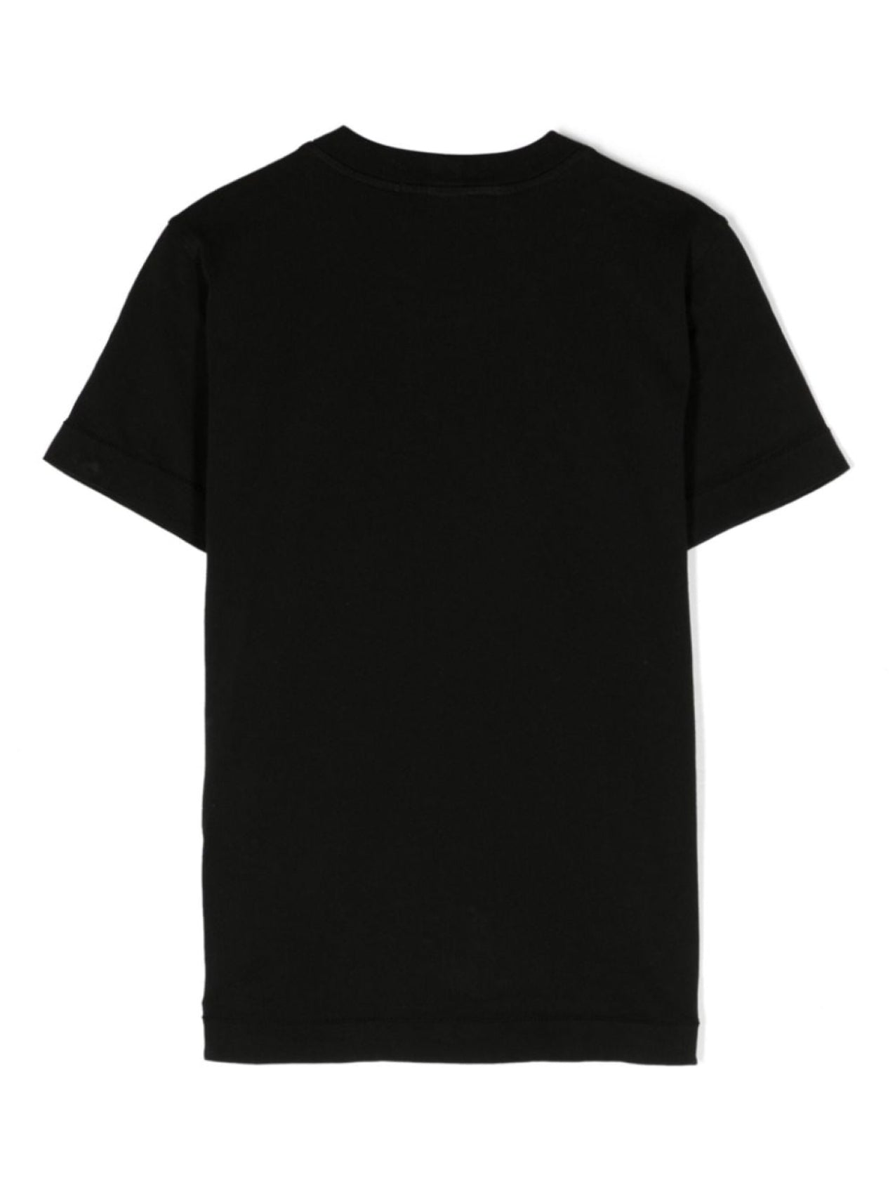 Stone Island Junior Compass Patch T-Shirt Black