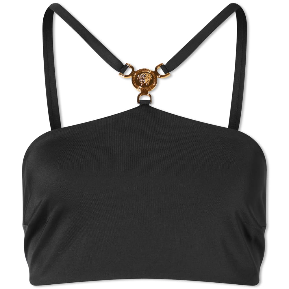 Versace Bikini top with straps, black