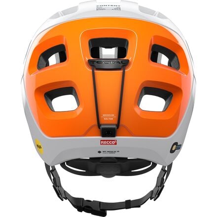 Tectal Race Mips NFC POC Helmet, Hydrogen White/Fluorescent Orange AVIP