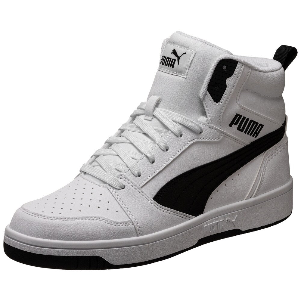 Puma Rebound V6 high-top sneakers, white