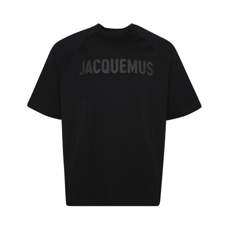 تي شيرت Jacquemus Le Typo 'Black'، أسود