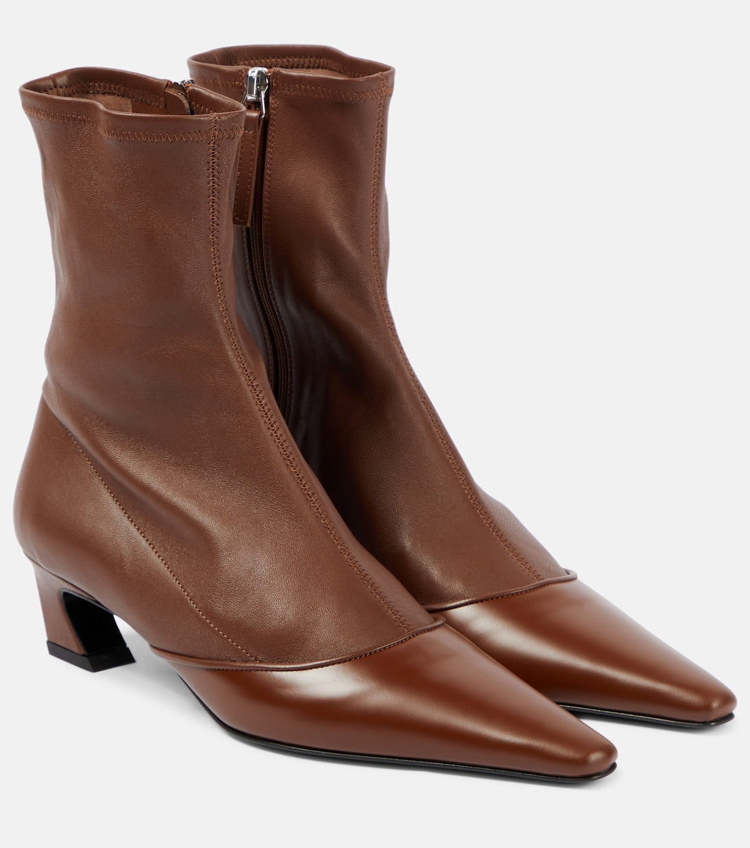 Acne Studios leather ankle boots, brown