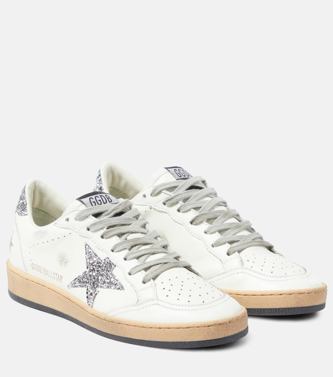 حذاء رياضي Ball star Golden Goose باللون الأبيض