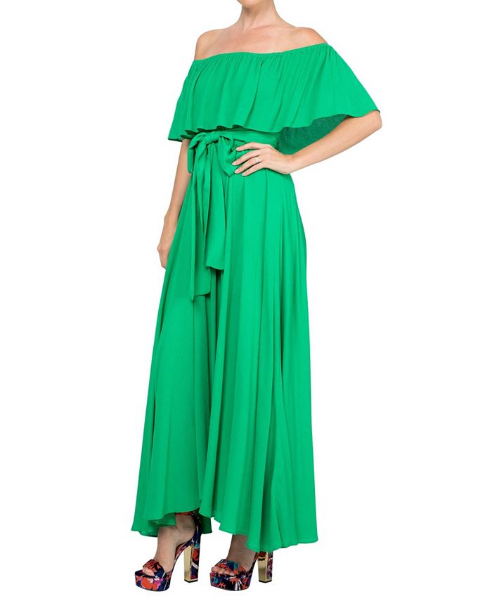 Women's Morning Glory Meghan Los Angeles maxi dress, green