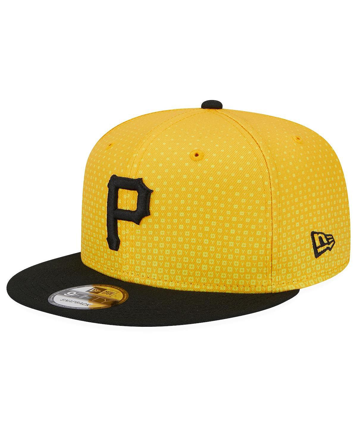 قبعة 9FIFTY الذهبية السوداء القابلة للتعديل للرجال من Pittsburgh Pirates 2023 City Connect New Era