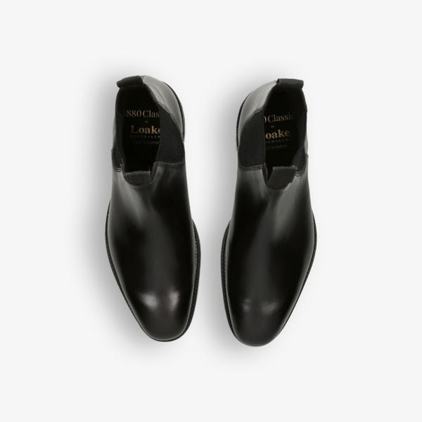 Emsworth Loake leather Chelsea boots, black