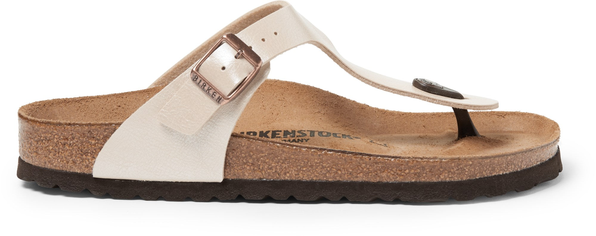 Sandals Gizeh Birko-Flor - women's Birkenstock, white