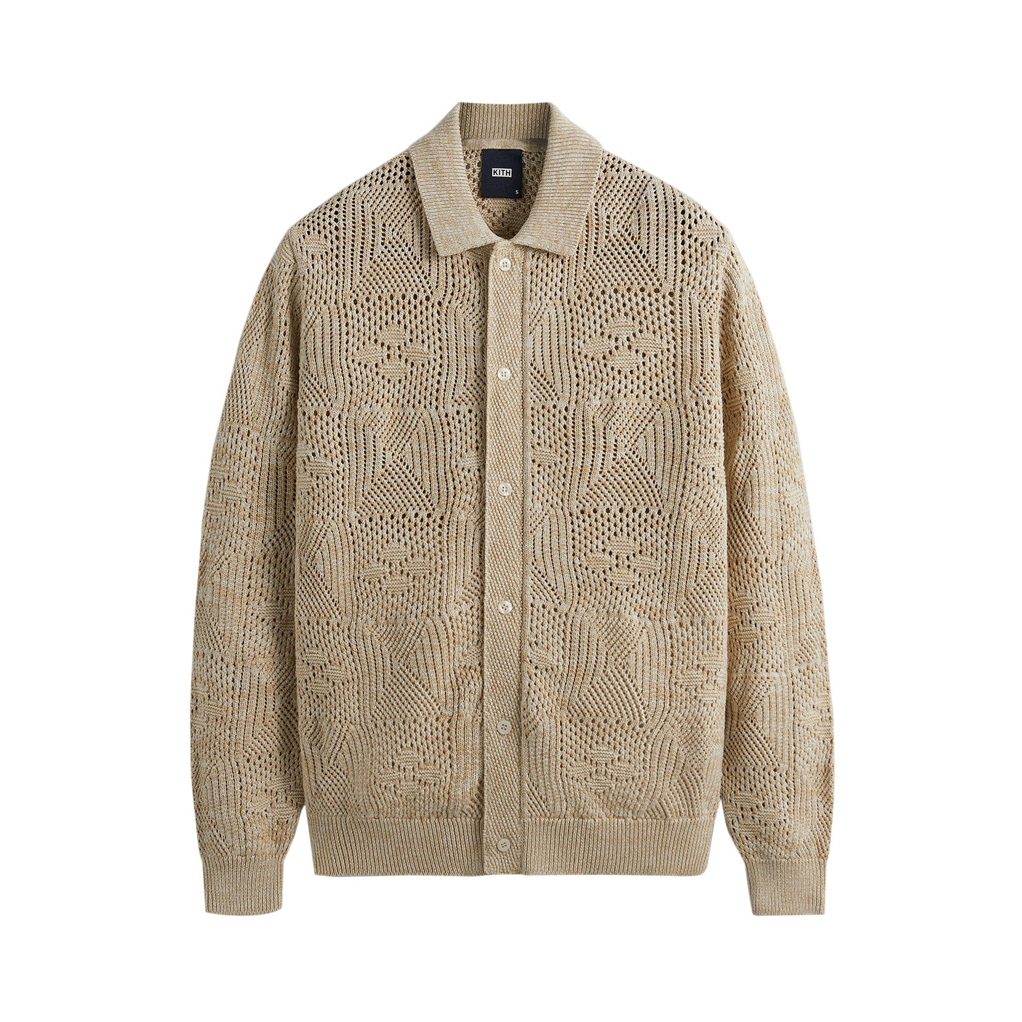 Kith Tilden Birch Crochet Button Down Shirt