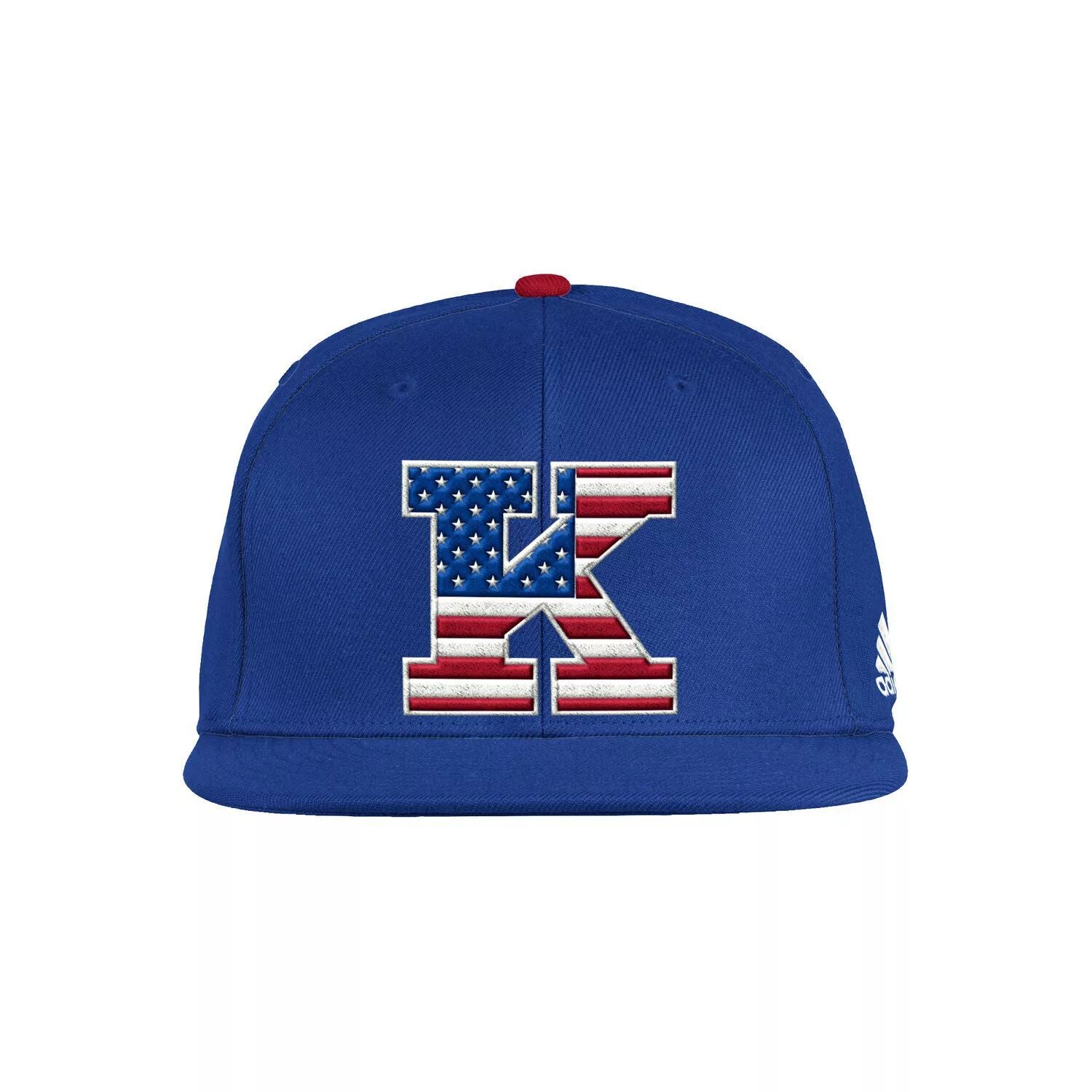 قبعة بيسبول adidas Royal Kansas Jayhawks Patriotic On-Field للرجال