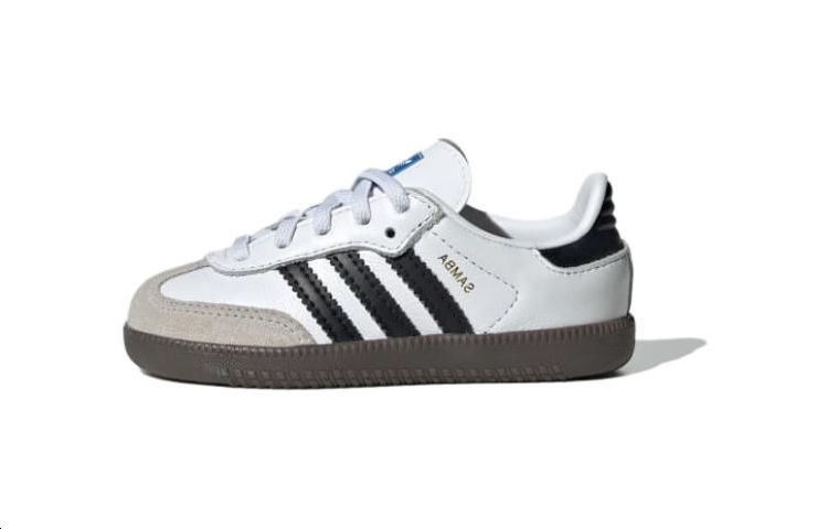 حذاء رياضي Adidas Samba TD للأطفال الصغار، باللون الأبيض