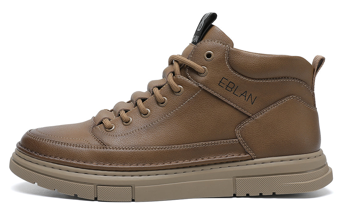 Men's sneakers, skateboarding shoes high brown Eblan