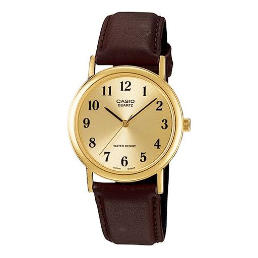 Casio Analog Watch 'Gold Brown', yellow