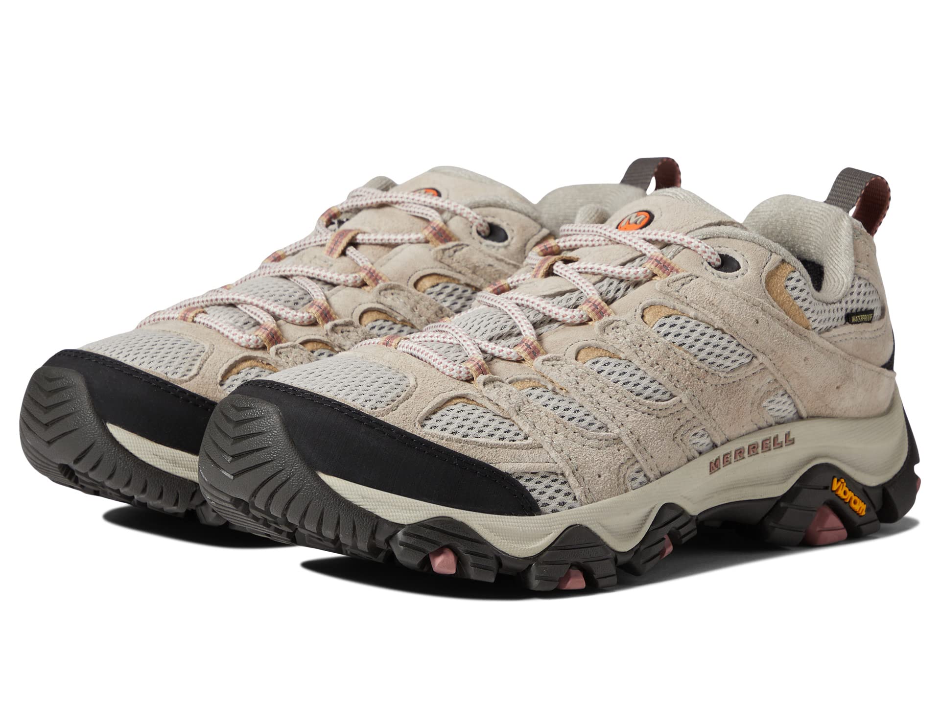 حذاء Merrell Moab 3 المقاوم للماء للمشي لمسافات طويلة، باللون البيج