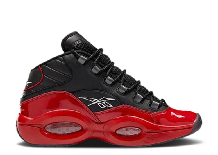 حذاء رياضي Reebok QUESTION MID GS 'STREET SLEIGH' باللون الأسود