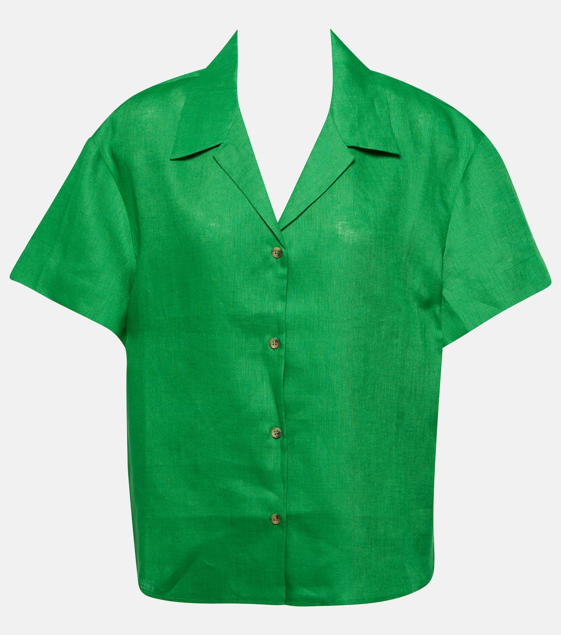 Linen shirt Prague ASCENO, green