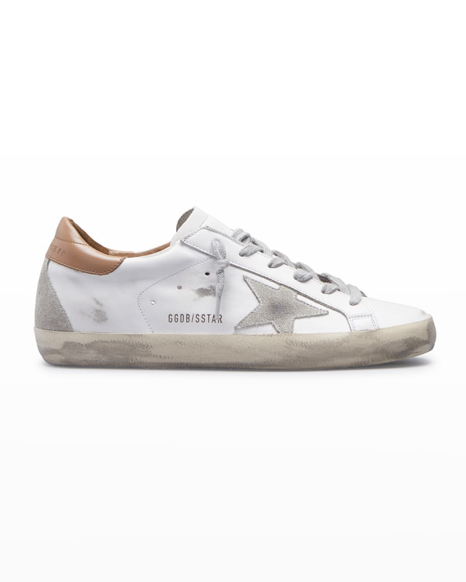 حذاء رياضي Superstar Golden Goose ثنائي اللون من الجلد منخفض الارتفاع