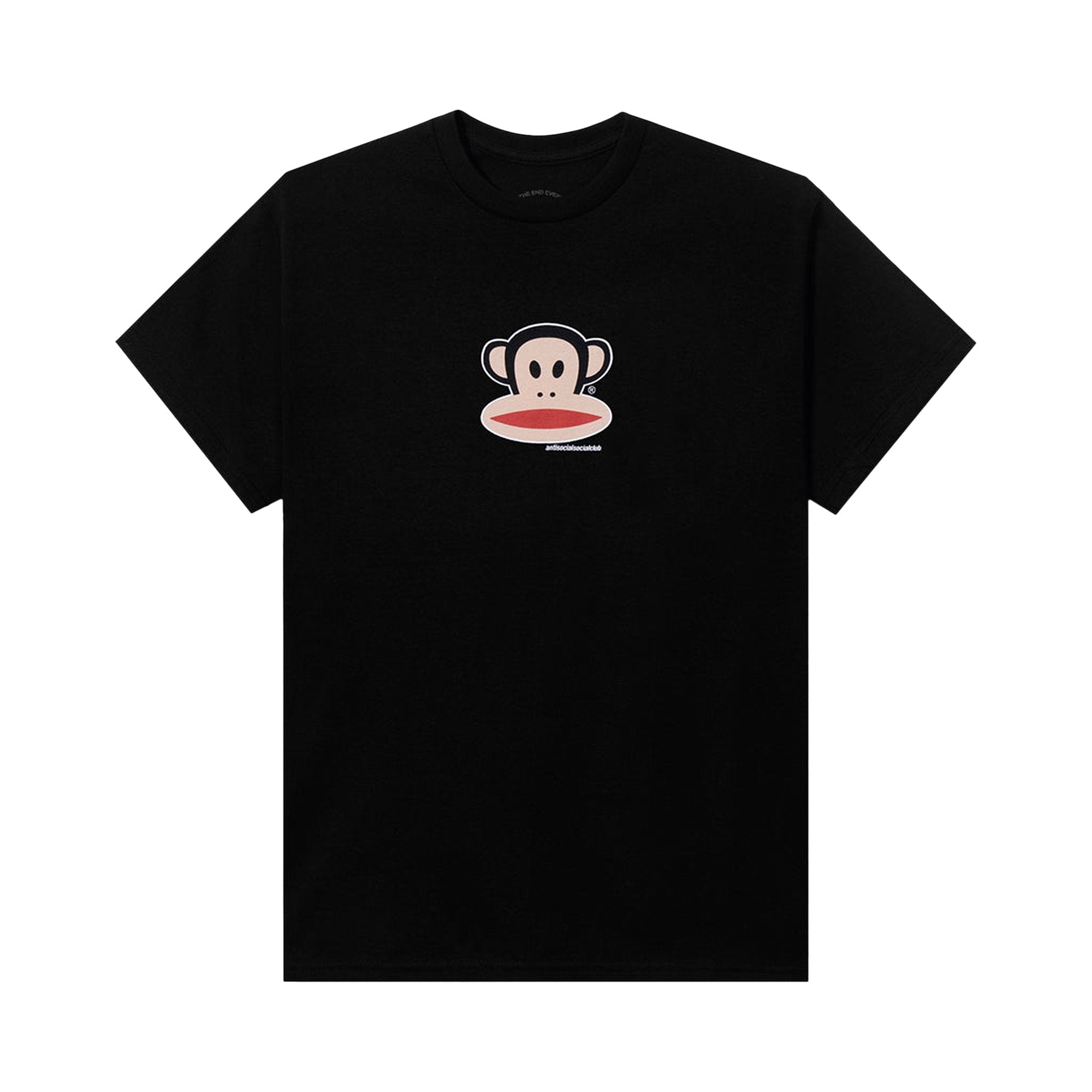 Anti Social Social Club Kids x Paul Frank Logo T-Shirt, Black