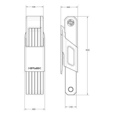 Hiplok Folding Lock Switch, Urban Green