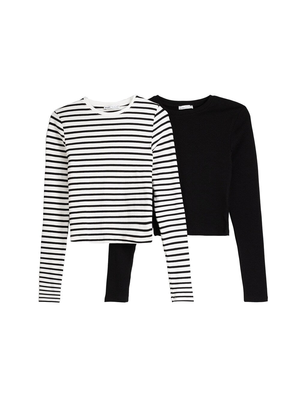 Shirt Bershka, black and white