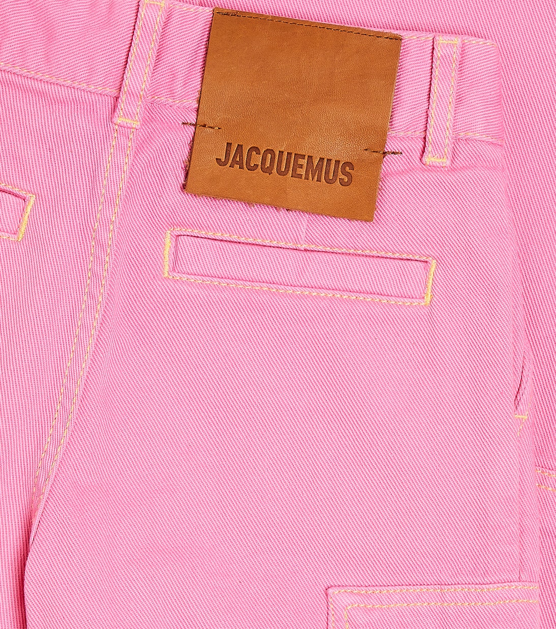 Le de nîmes Jacquemus Enfant large cargo jeans, pink