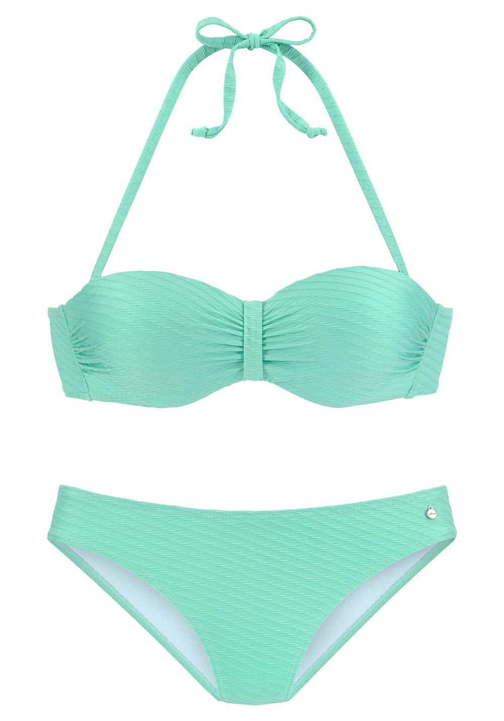 Bandeau bikini Sliver, mint