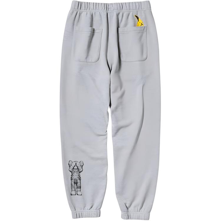 KAWS X WARHOL Collaboration Knit Sweatpants, Unisex, Gray Uniqlo, Gray