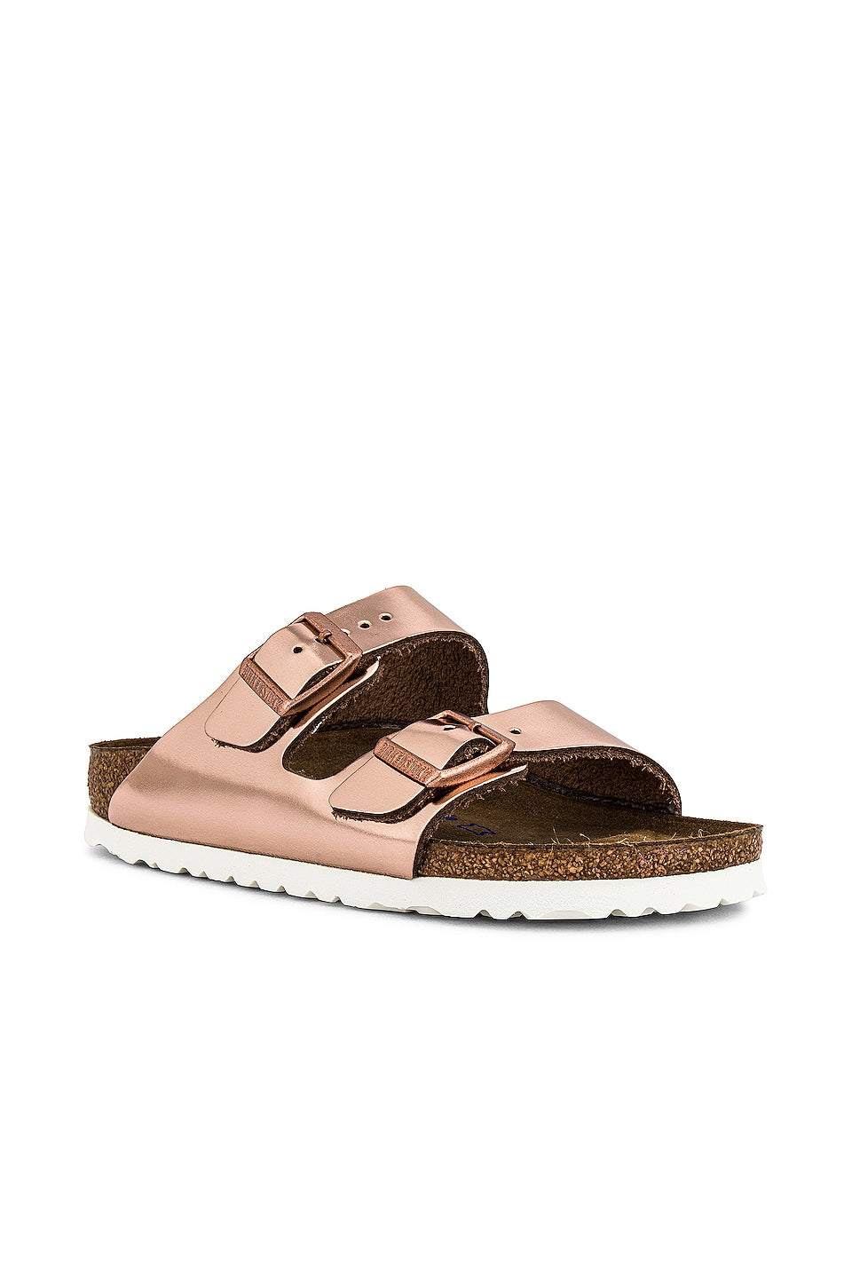 BIRKENSTOCK Arizona Soft Footbed Sandals, Metallic Copper